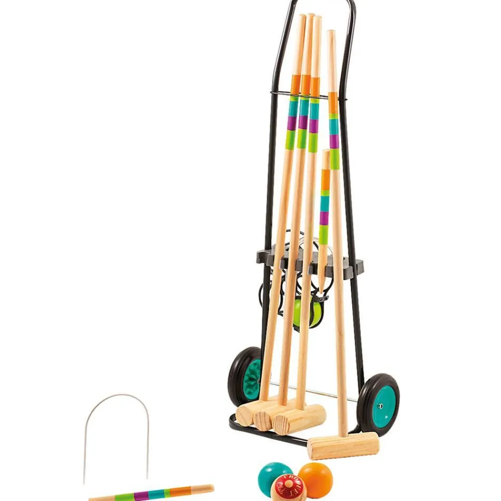 CAP Jeu De Croquet Junior 4 Joueurs^ Maisons, Toboggans Et Jeux D'Extérieur