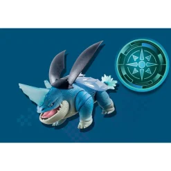 Playmobil Jeu De Figurines Dragons Nine Realms Plowhorn Dangelo Avec Accessoires Lumineux^ Les Dinosaures Et La Préhistoire