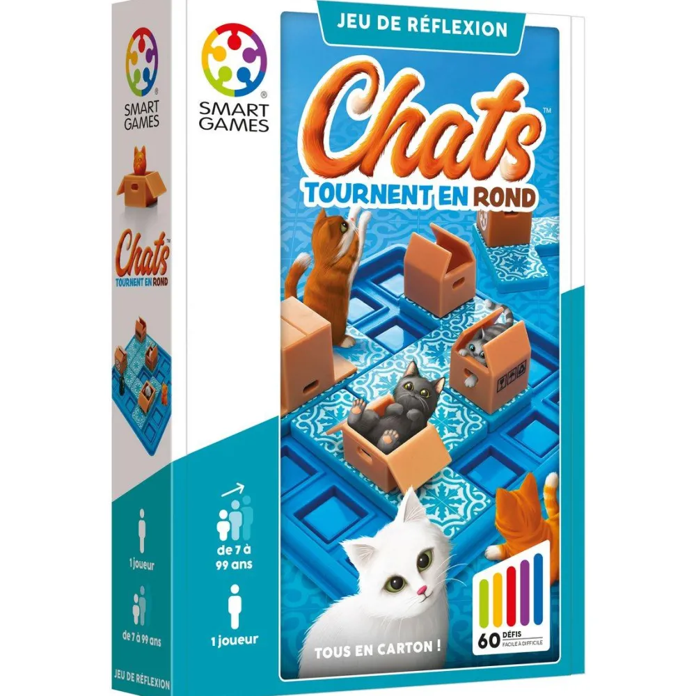 Smart Games Jeu de reflexion - Chats Tournent En Rond^ Jeux De Stratégie Et De Réflexion