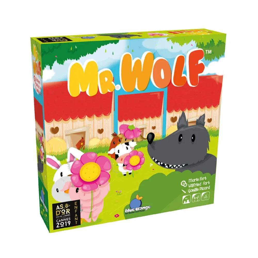 Blue Orange Jeu De Société - Mr Wolf - Aidez Les Animaux De La Ferme^ Jeux De Stratégie Et De Réflexion