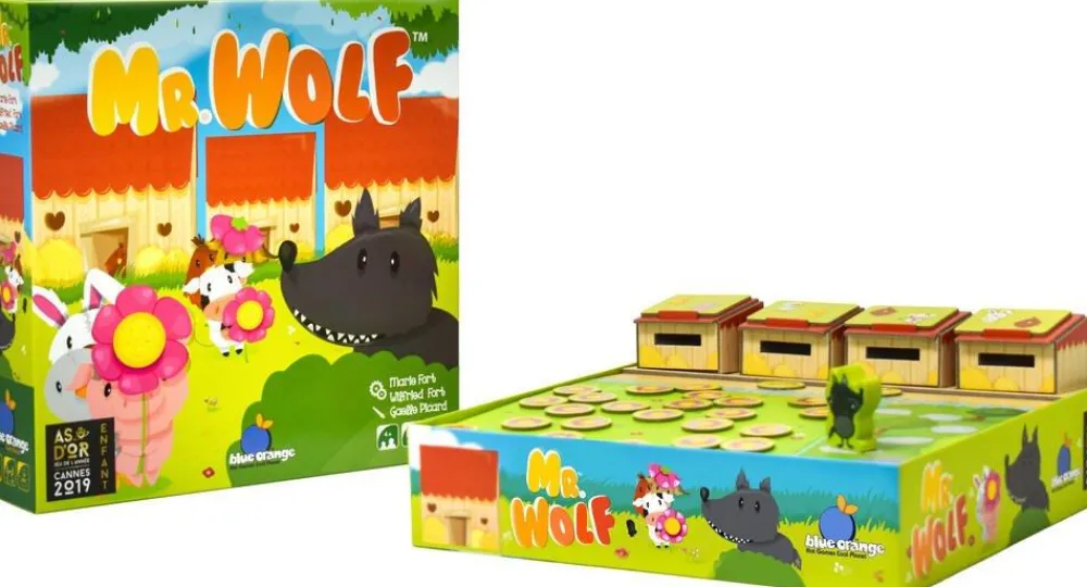 Blue Orange Jeu De Société - Mr Wolf - Aidez Les Animaux De La Ferme^ Jeux De Stratégie Et De Réflexion