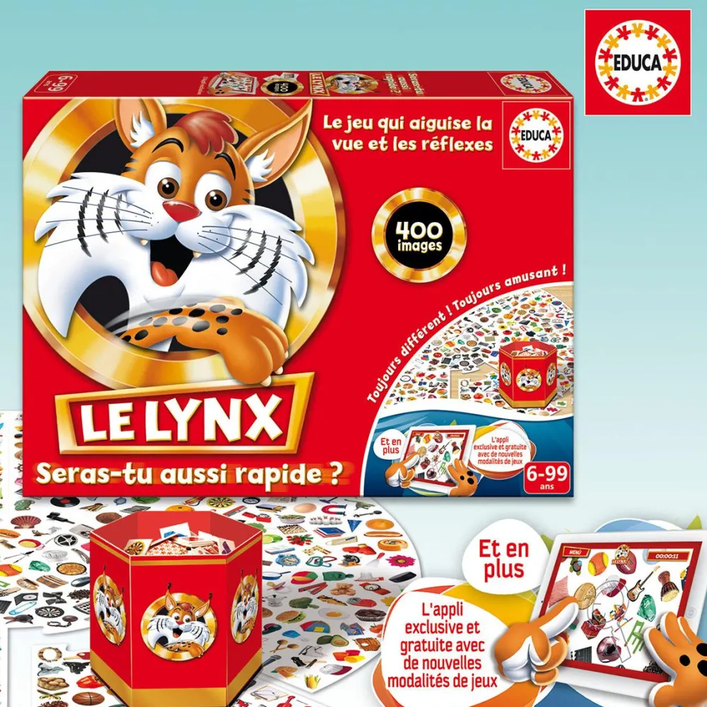 Educa Borras Jeu éducatif - Le Lynx avec application^ Jeux D'Apprentissage