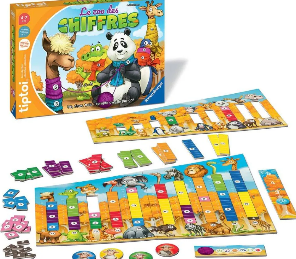 Ravensburger Jeu éducatifs Tip Toi - Le zoo des chiffres^ Apprentissages Des Chiffres Et Calculs