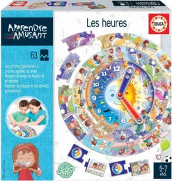 Educa Borras Jeu Educatif - Les Heures^ Apprentissage Du Temps Et De La Saisonnalité