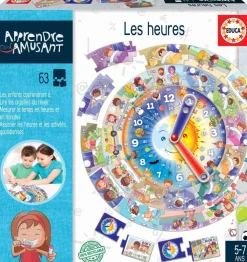 Educa Borras Jeu Educatif - Les Heures^ Apprentissage Du Temps Et De La Saisonnalité