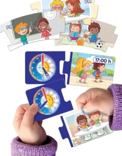 Educa Borras Jeu Educatif - Les Heures^ Apprentissage Du Temps Et De La Saisonnalité