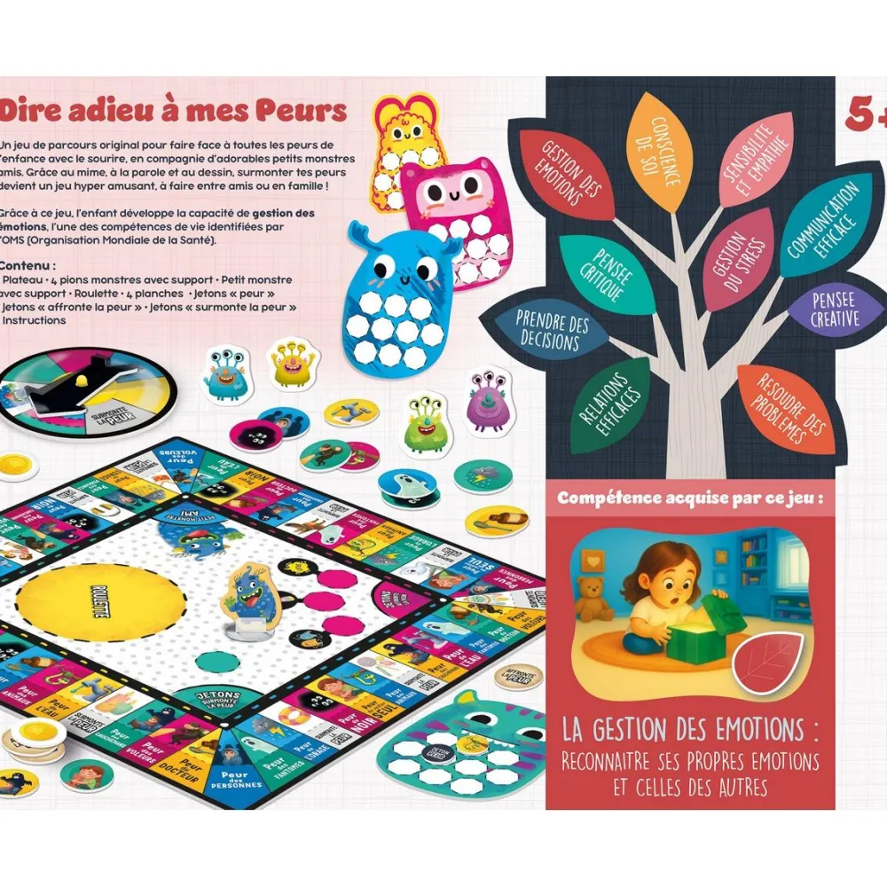 Lisciani Giochi Jeu pour dire Adieu à ses peurs - Life Skills^ Autres Apprentissages
