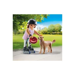 Playmobil Jeune fille rolleuse avec Retriever MY LIFE 71739^ Le Sport, Les Loisirs Et Les Vacances