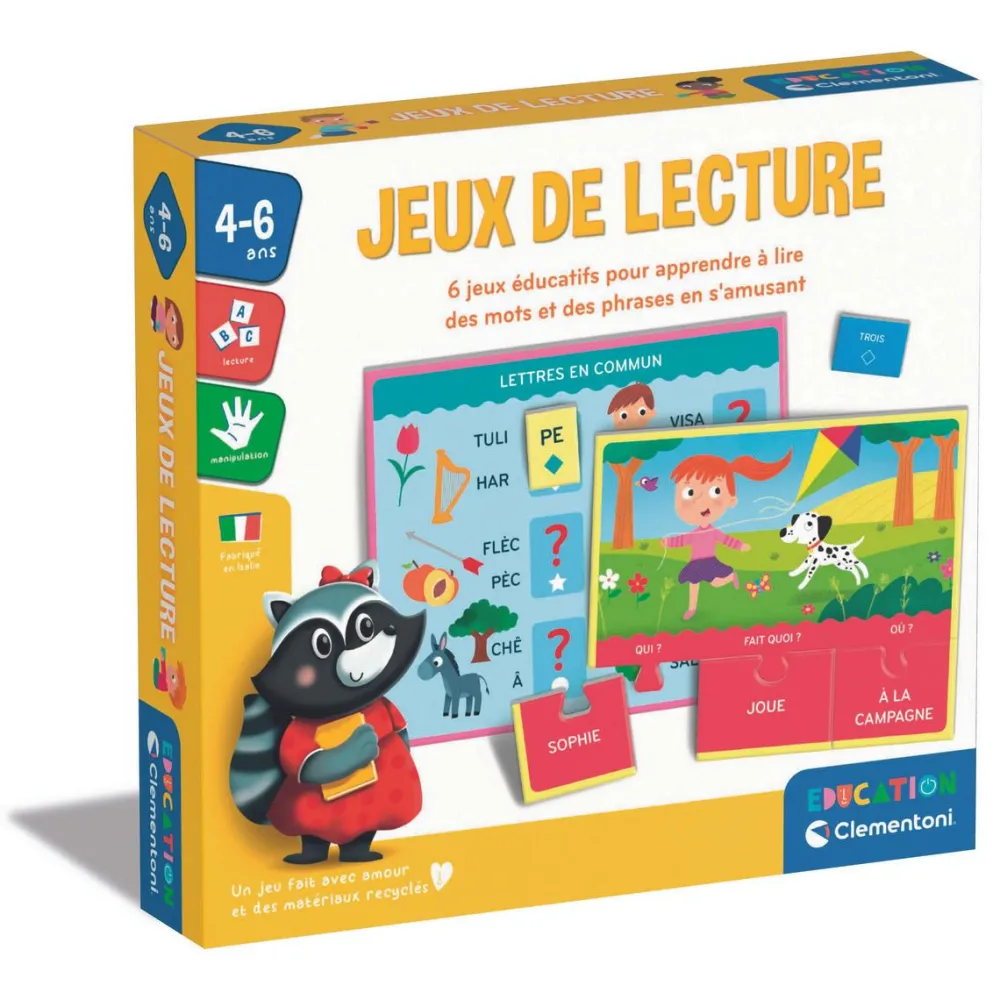 Clementoni Jeux de lecture^ Apprentissage Des Lettres Et Écritures