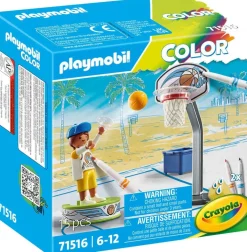 Playmobil Joueur de Basket Color 71516^ Le Sport, Les Loisirs Et Les Vacances