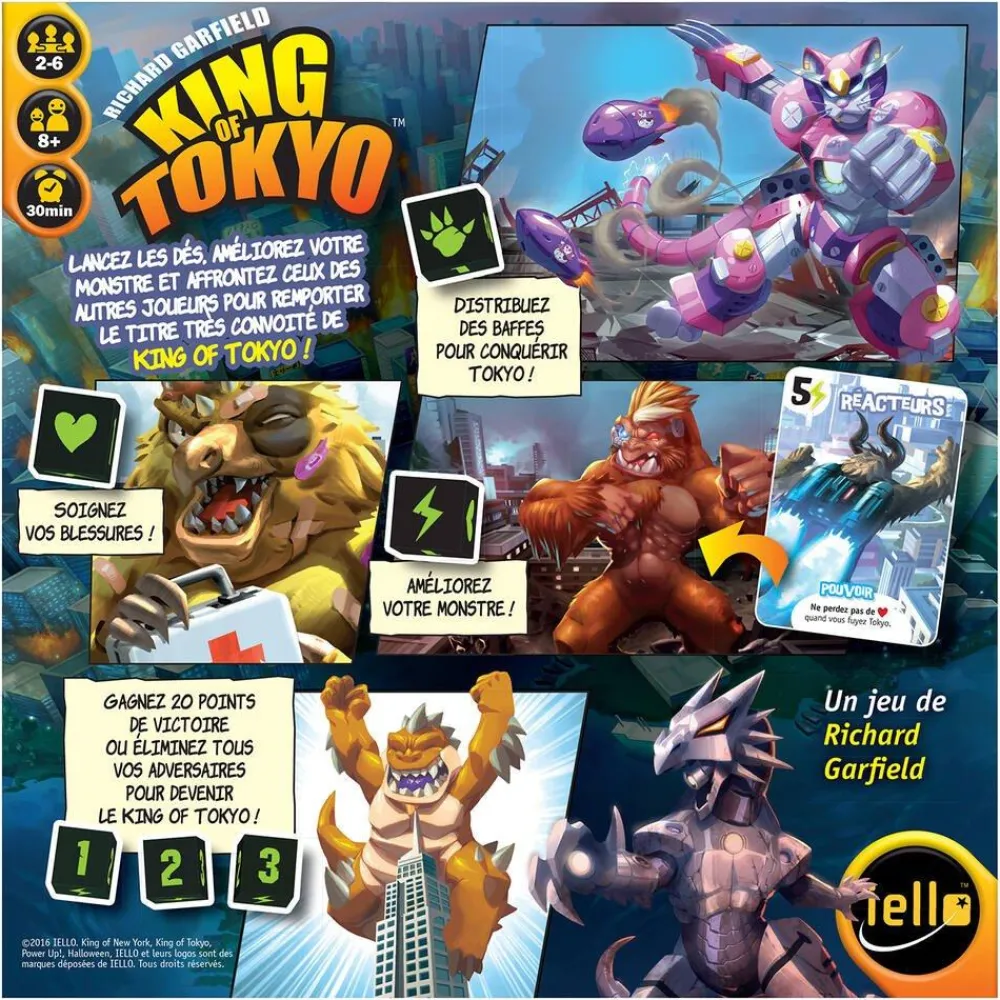 Iello King of Tokyo - Edition 2016^ Jeux De Stratégie Et De Réflexion