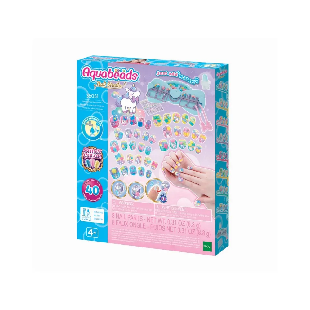 Aquabeads Kit de manucure Licorne^ Perles, Bijoux Et Perles À Repasser