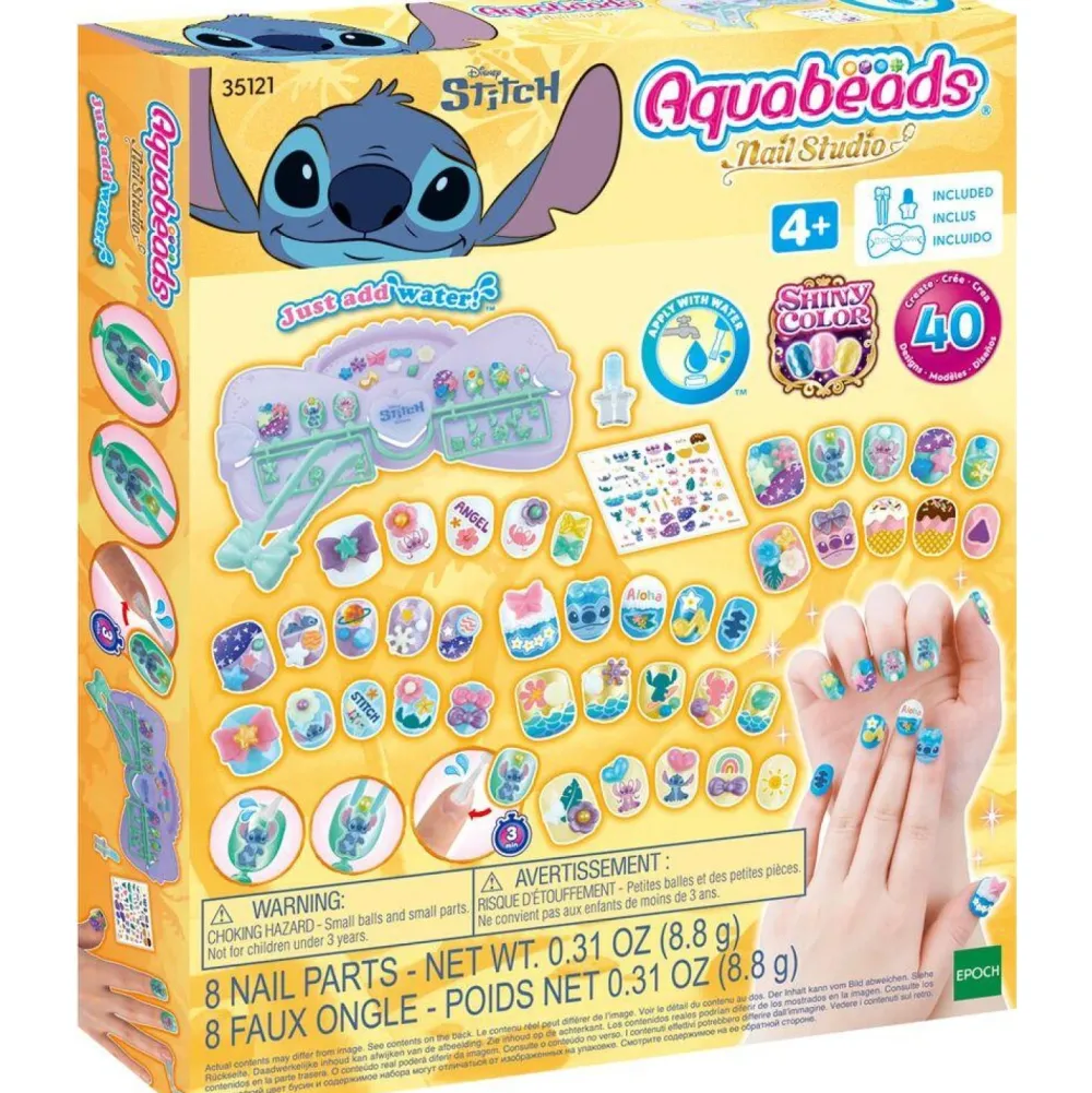 Aquabeads Kit de manucure Stitch^ Perles, Bijoux Et Perles À Repasser