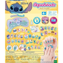 Aquabeads Kit de manucure Stitch^ Perles, Bijoux Et Perles À Repasser