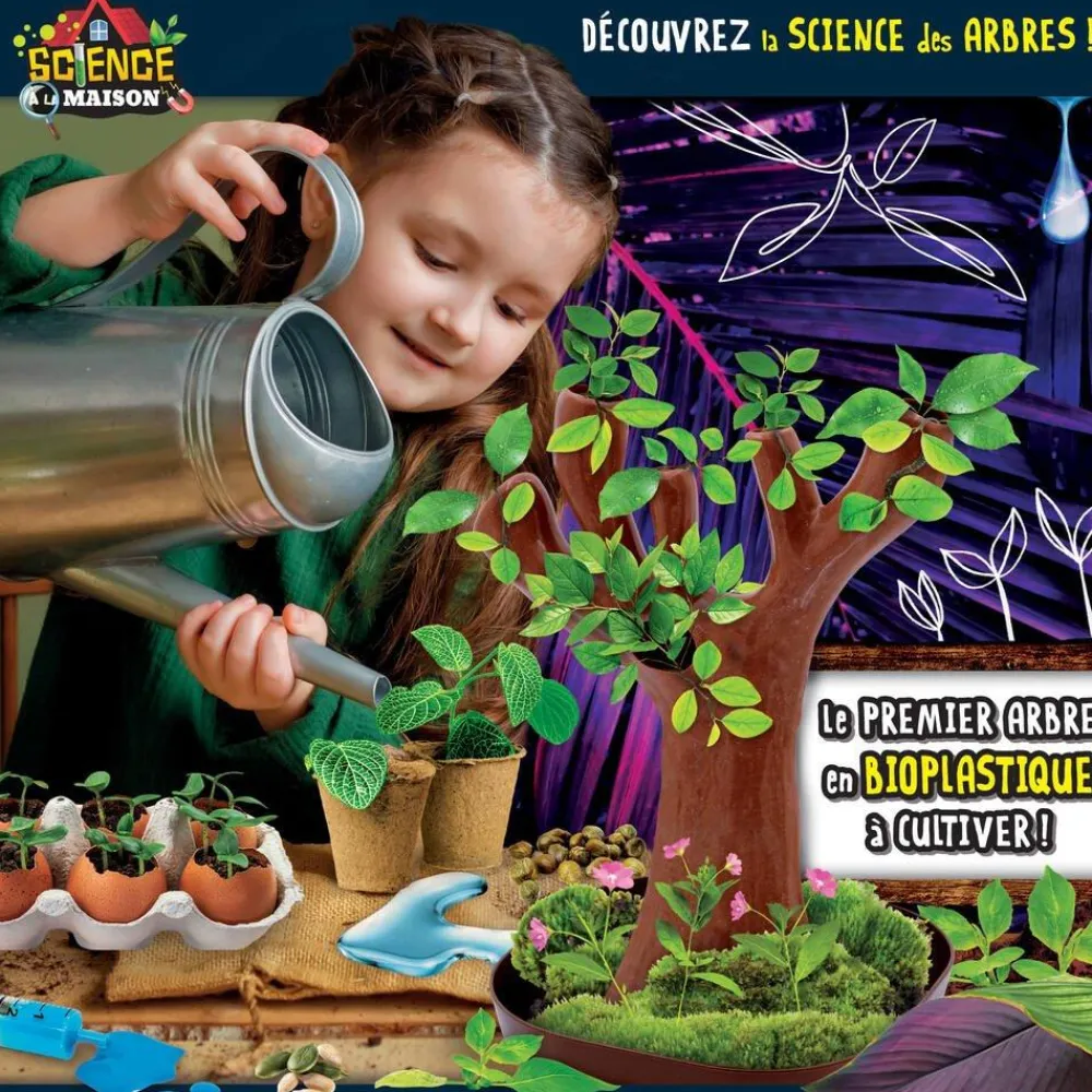 Lisciani Giochi Kit Scientifique - I'm A Genius Botanique, 50 Expériences, Arbre bio-plastique^ Botanique Et Géologie