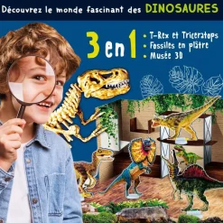 Lisciani Giochi Kit Scientifique - Laboratoire De Paléonthologie 3 En 1^ Botanique Et Géologie