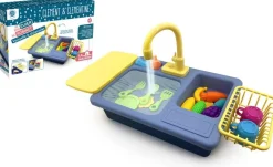 MGM Kit vaisselle evier bleu avec jet d'eau Clement et Clementine^ Cuisines