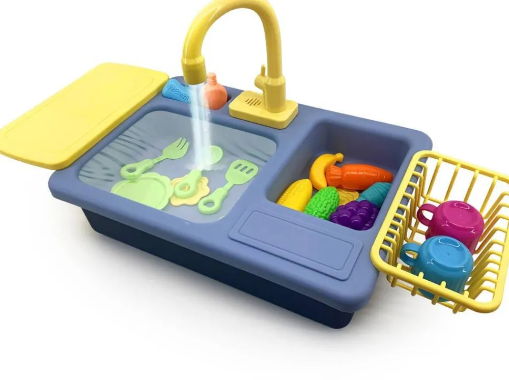 MGM Kit vaisselle evier bleu avec jet d'eau Clement et Clementine^ Cuisines