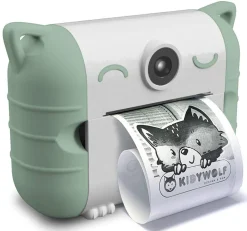 KIDYWOLF Kydiprint - Appareil photo avec impression thermique immédiate vert^ Appareils Photos Et Vidéo