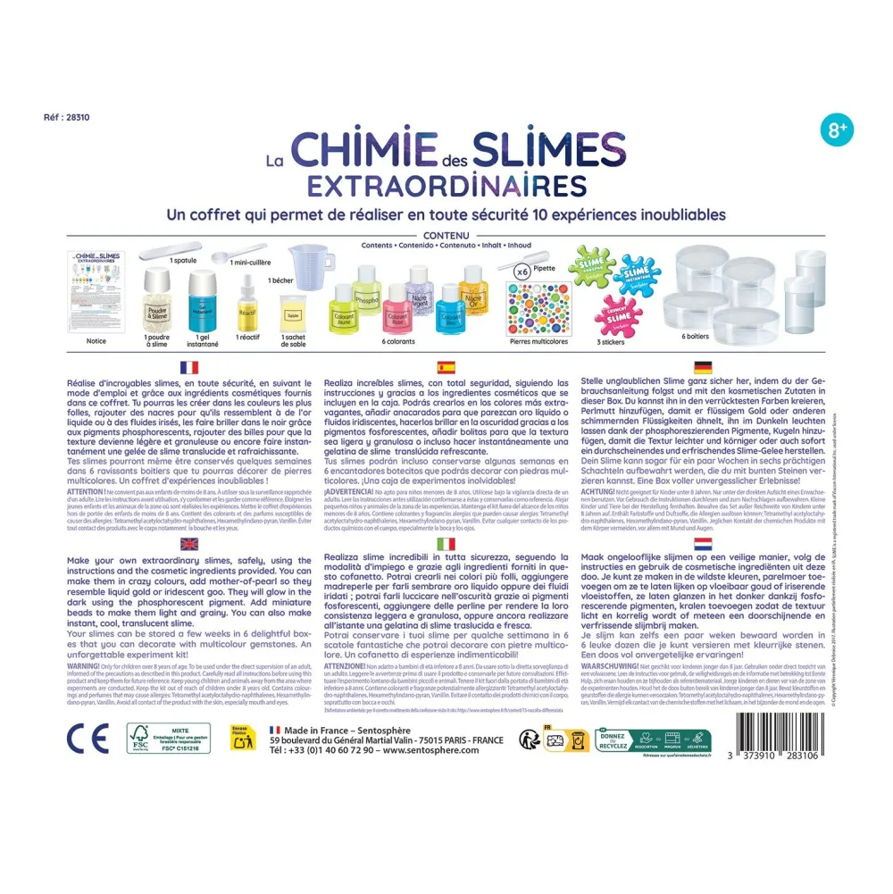 Sentosphu00e8re La chimie des slimes extraordinaires^ Physique Et Chimie