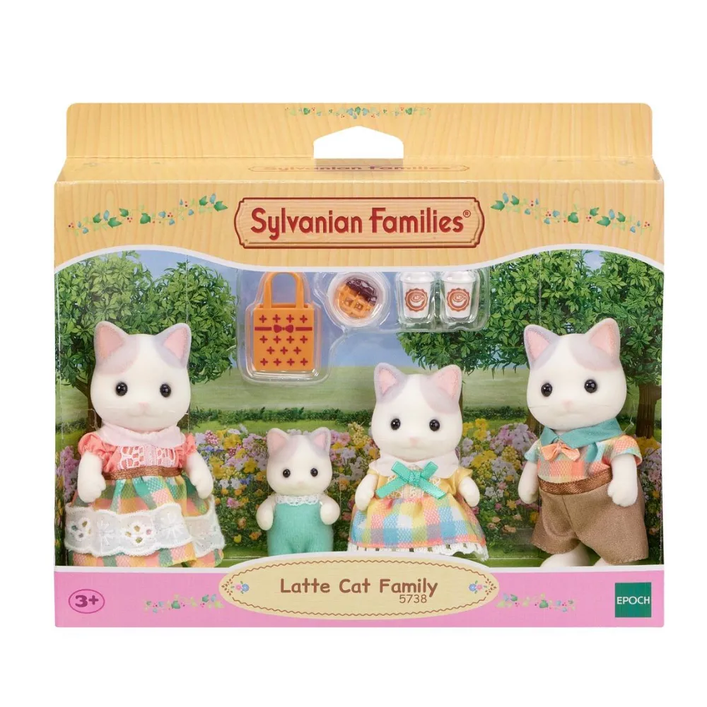 Sylvanian Families La famille Chat Latté 5738^ Mini-Univers