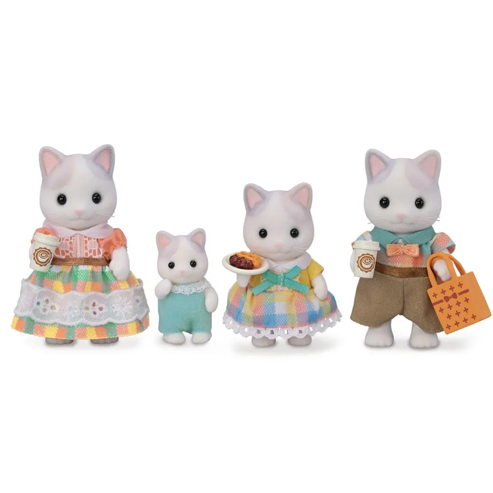 Sylvanian Families La famille Chat Latté 5738^ Mini-Univers