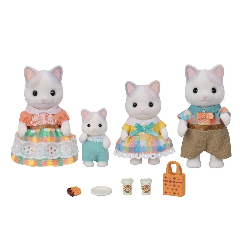 Sylvanian Families La famille Chat Latté 5738^ Mini-Univers