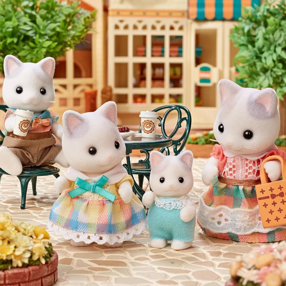 Sylvanian Families La famille Chat Latté 5738^ Mini-Univers