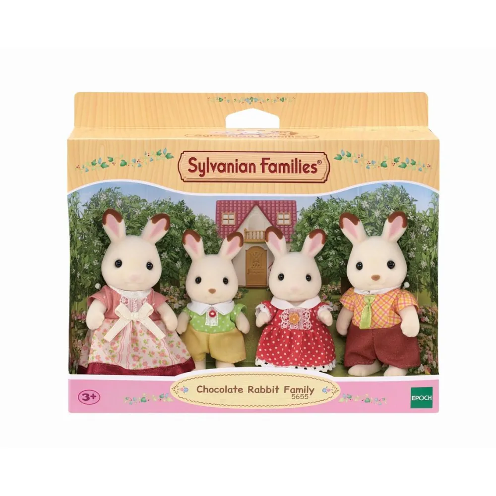 Sylvanian Families La famille Lapin Chocolat - 5655^ Mini-Univers