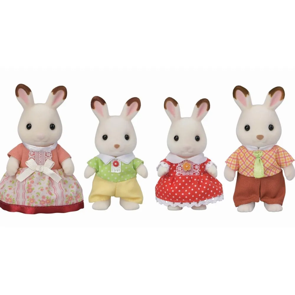 Sylvanian Families La famille Lapin Chocolat - 5655^ Mini-Univers