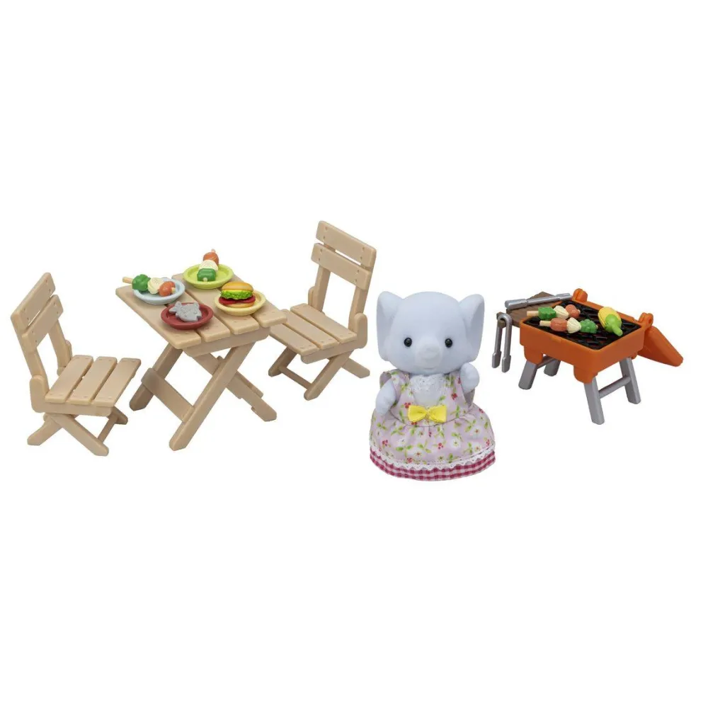 Sylvanian Families La fille éléphant et son set de pique-nique - 5640^ Mini-Univers
