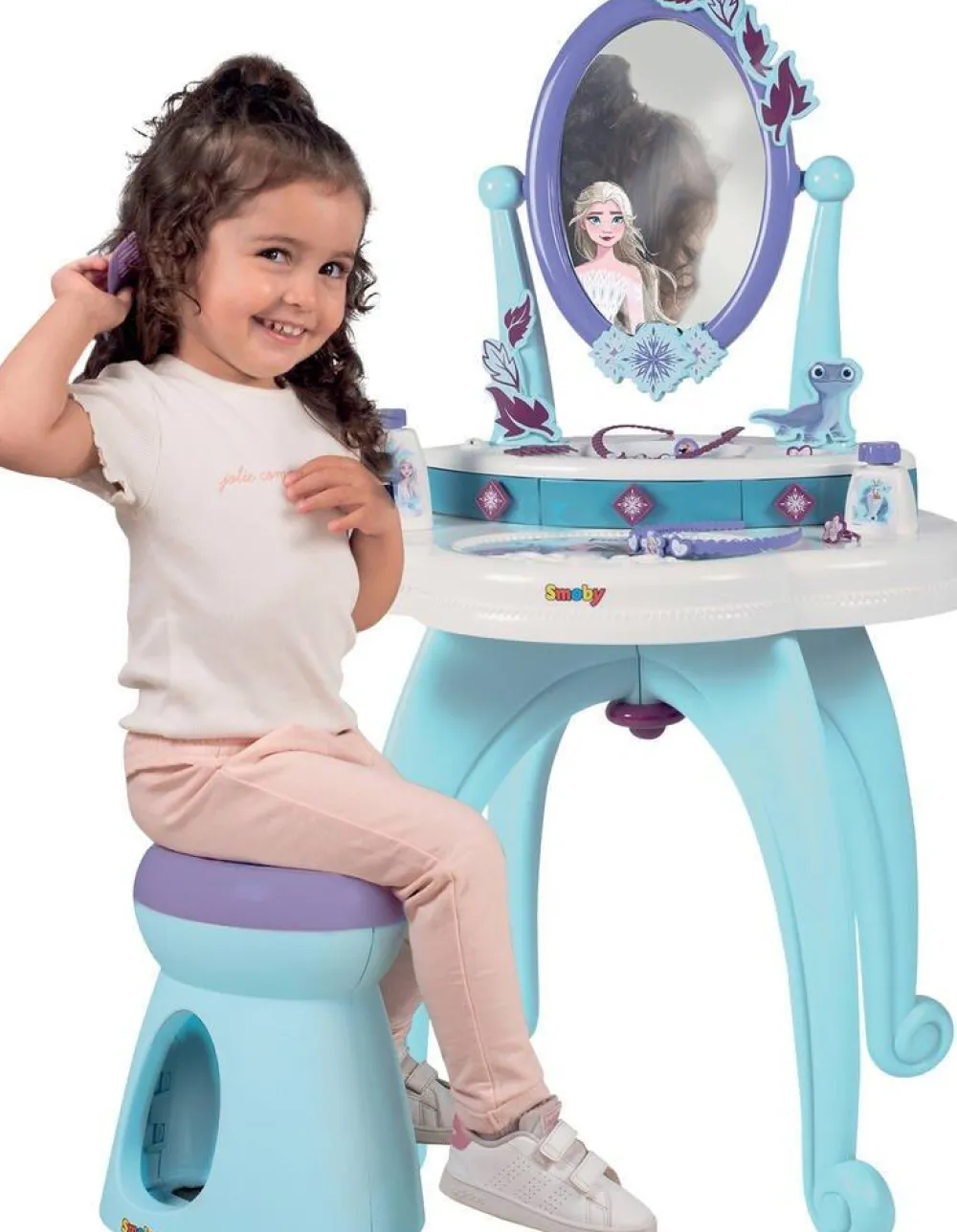 Smoby La Reine Des Neiges Coiffeuse 2 En 1^ Maquillage Et Beauté