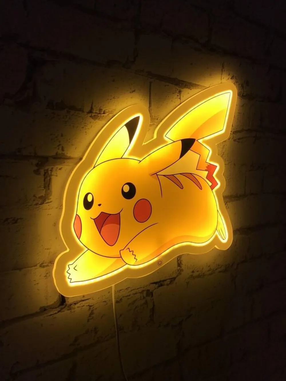 Teknofun Lampe Murale Néon Pikachu Pokémon^ Mobilier Et Décoration