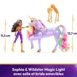 Spin Master L'école des Licornes - Sophia et Wildstar Magic Light^ Poupées Mannequins