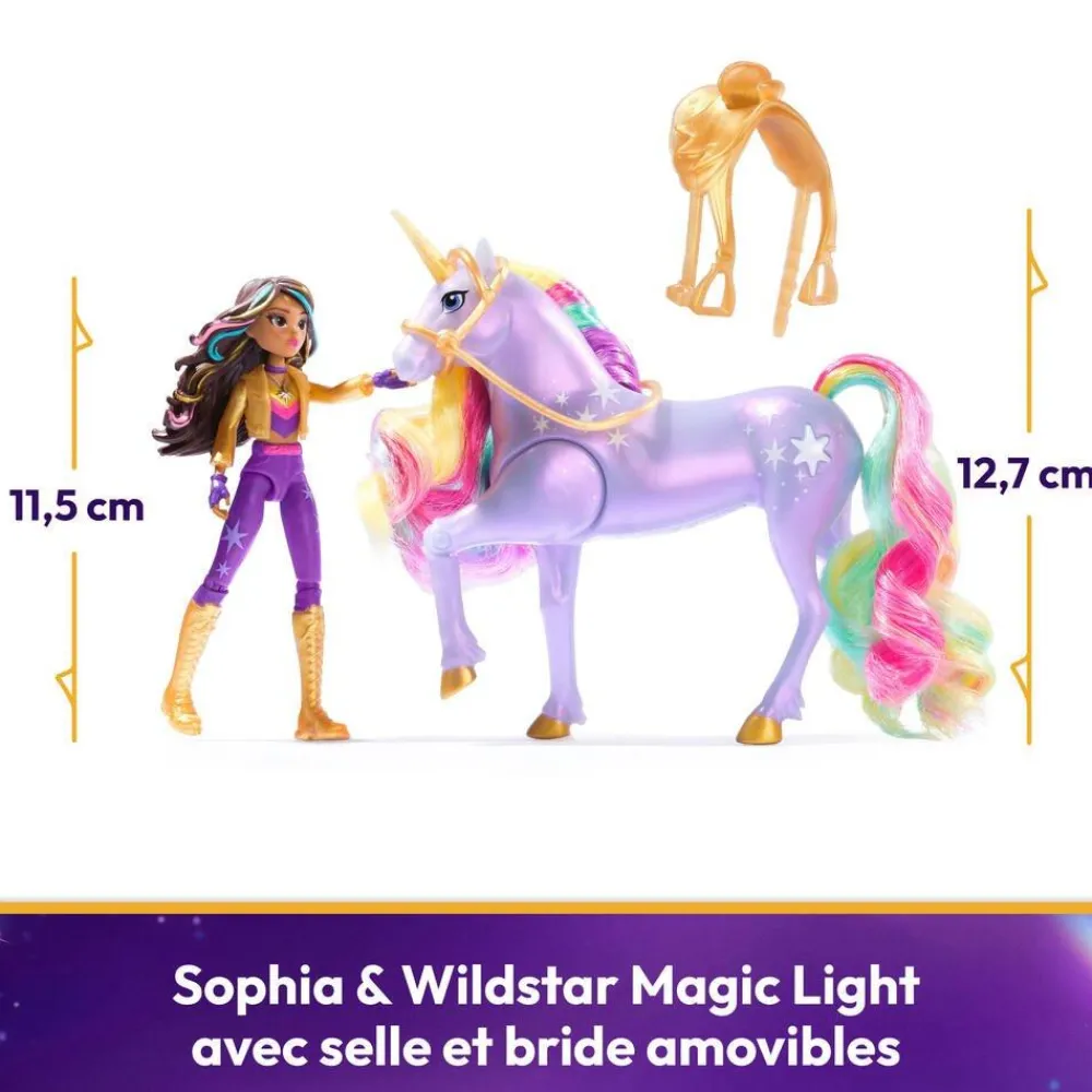 Spin Master L'école des Licornes - Sophia et Wildstar Magic Light^ Poupées Mannequins