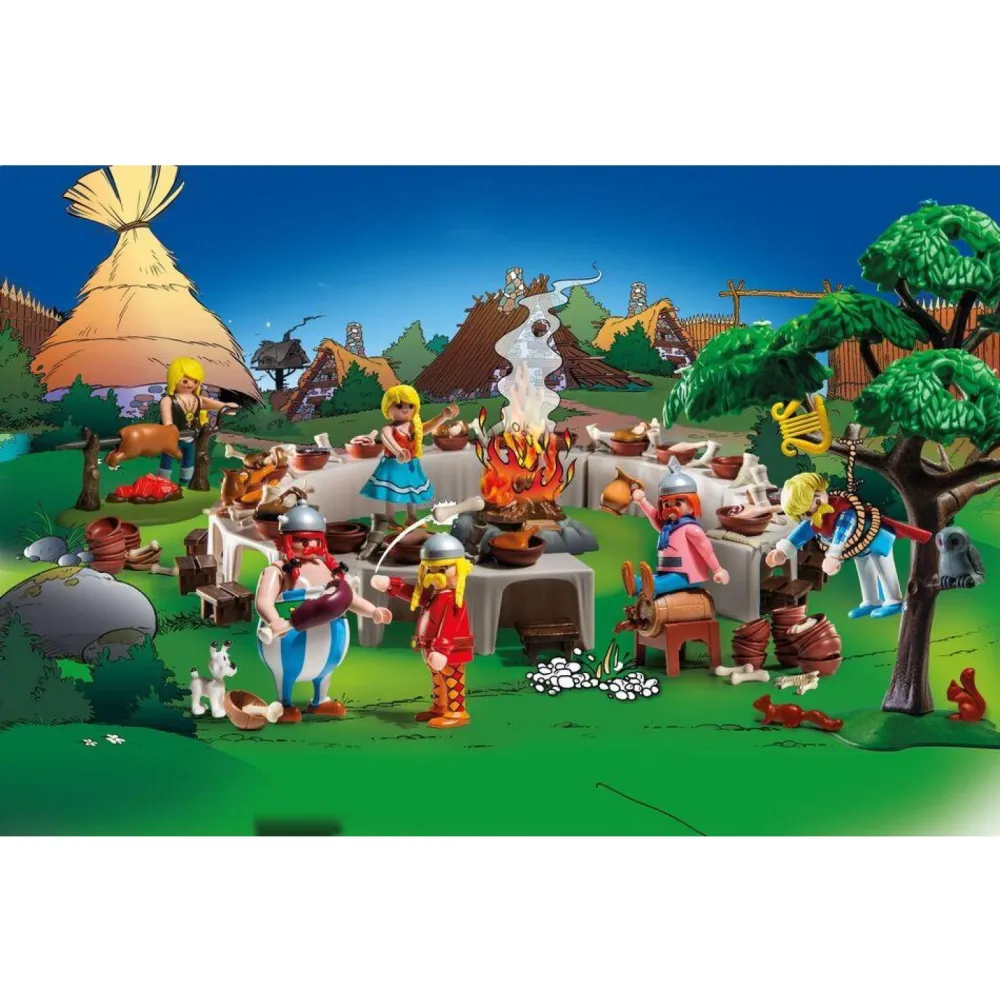 Playmobil Le banquet du village Astérix 71827^ Les Héros Et Personnages