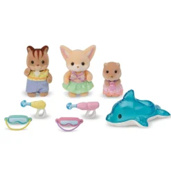 Sylvanian Families Le trio des bébés à la piscine 5749^ Mini-Univers