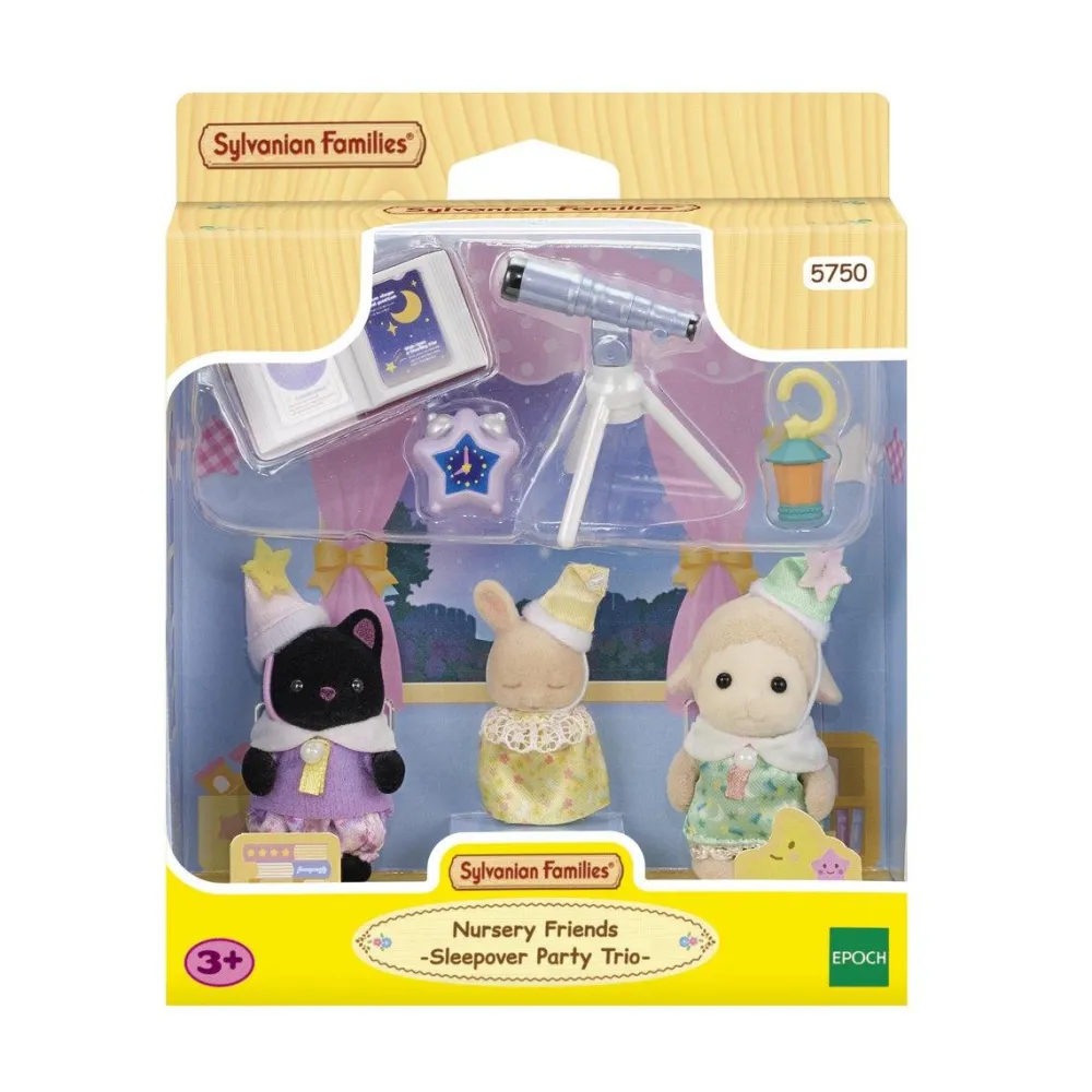 Sylvanian Families Le trio des bébés pyjama party 5750^ Mini-Univers