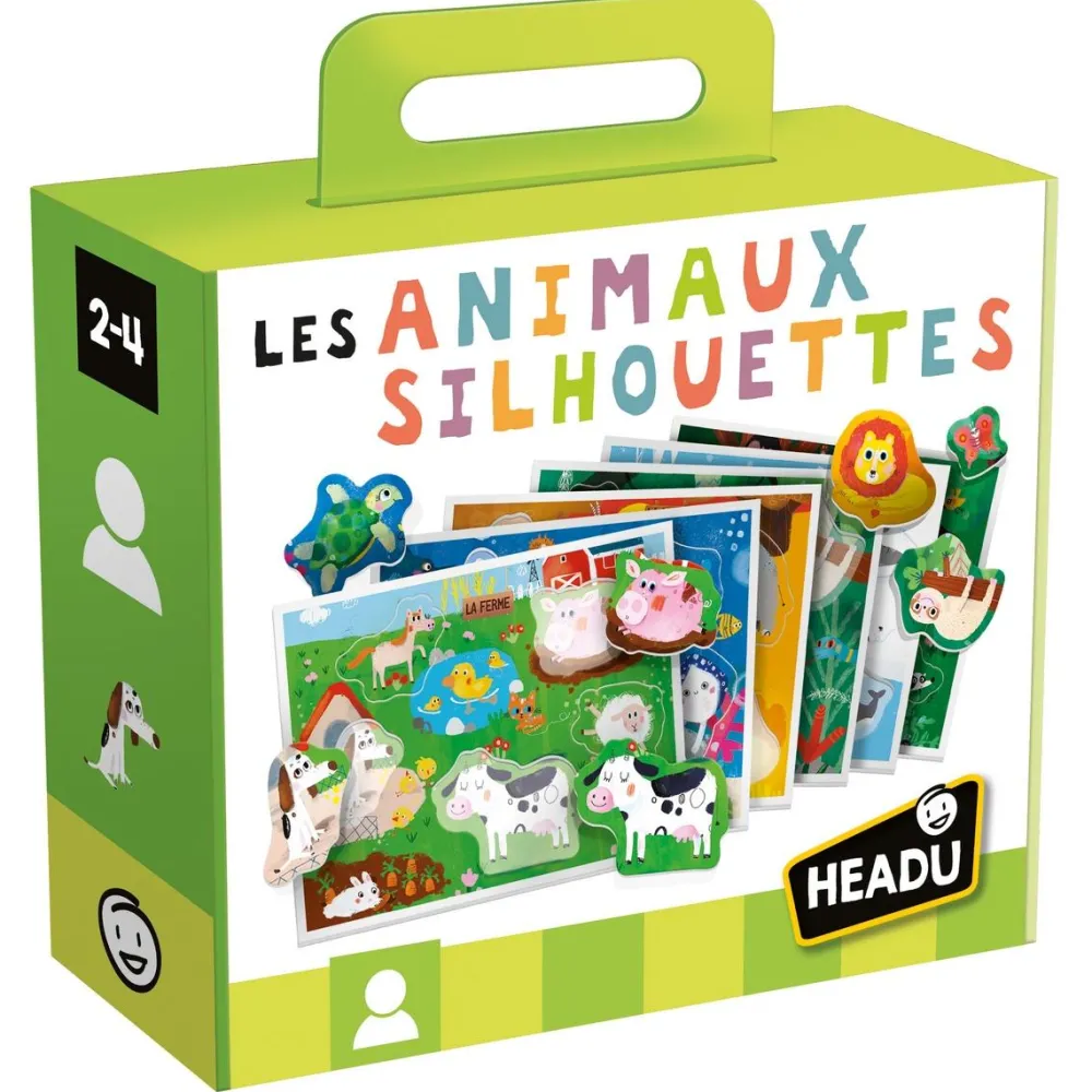 Headu Les animaux silhouettes Montessori^ Apprentissage Des Animaux Et De La Nature