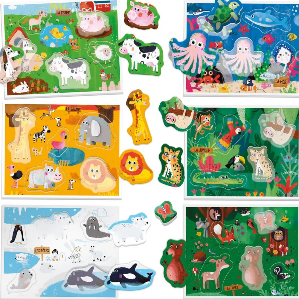 Headu Les animaux silhouettes Montessori^ Apprentissage Des Animaux Et De La Nature