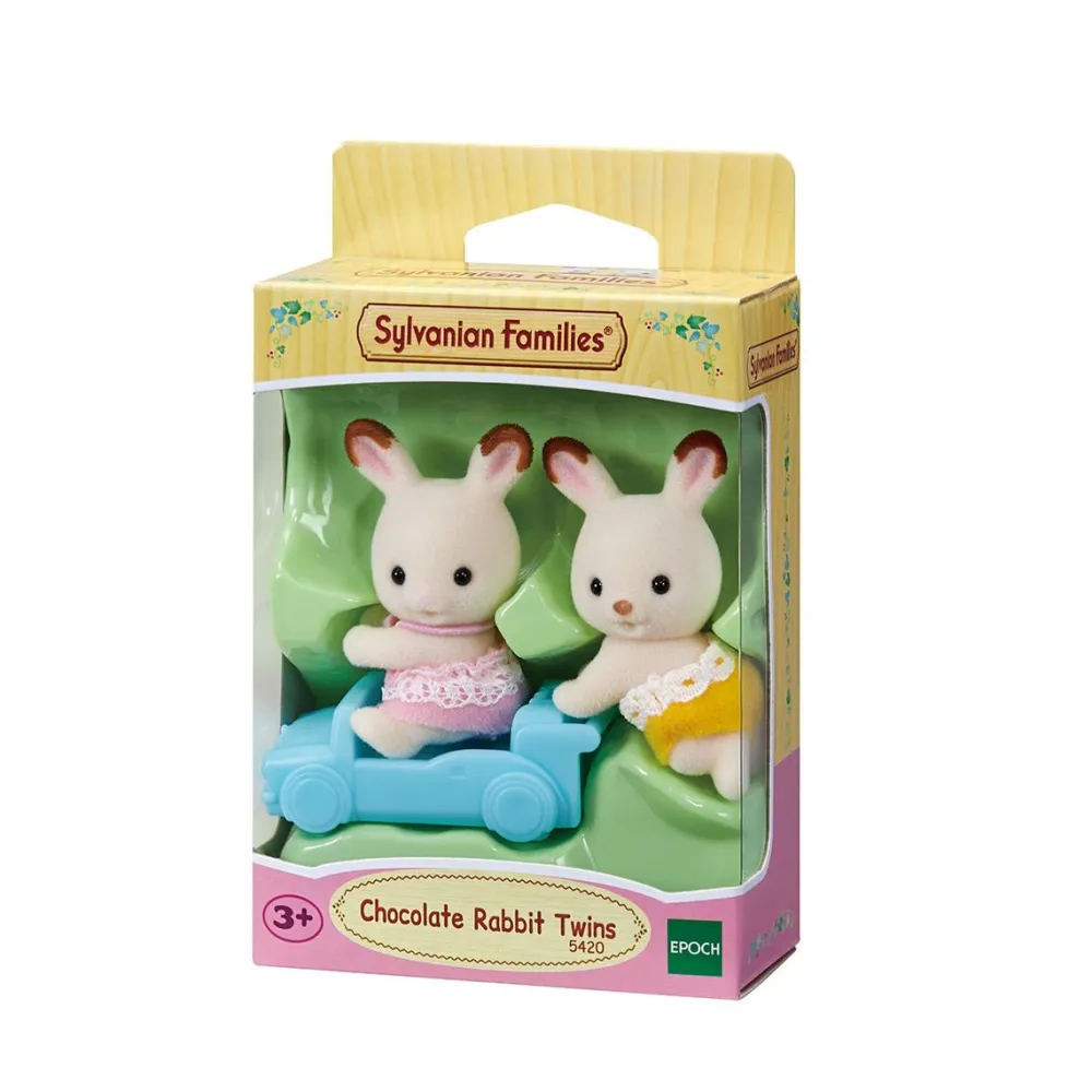 Sylvanian Families Les jumeaux lapin chocolat - 5420^ Mini-Univers|Les Héros Et Personnages