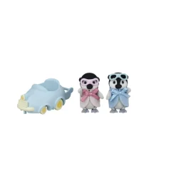 Sylvanian Families Les jumeaux pingouin et leur voiture - 5695^ Mini-Univers