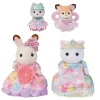 Sylvanian Families Les princesses robes à fleurs 5809^ Mini-Univers
