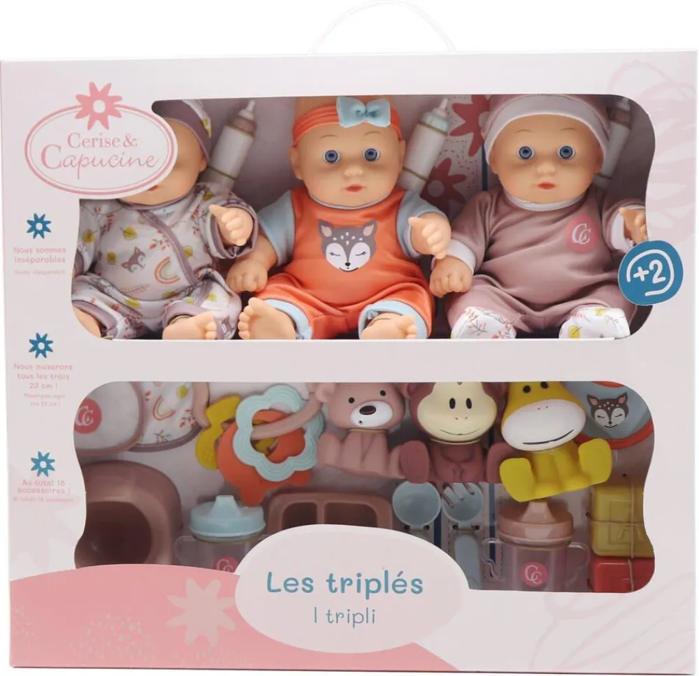 Cerise & Capucine Les Triplés -^ Poupons Classiques