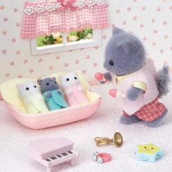 Sylvanian Families Les triplés chat persan - 5458^ Mini-Univers|Les Héros Et Personnages