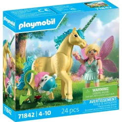 Playmobil Licorne Fleur de soleil avec fée Magic Unicorn 71842^ Les Princesses Et Fées