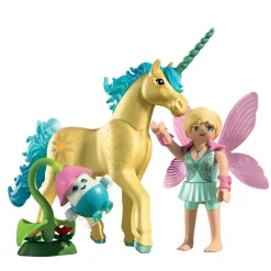 Playmobil Licorne Fleur de soleil avec fée Magic Unicorn 71842^ Les Princesses Et Fées