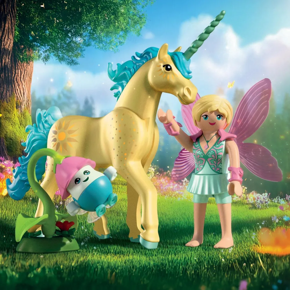 Playmobil Licorne Fleur de soleil avec fée Magic Unicorn 71842^ Les Princesses Et Fées
