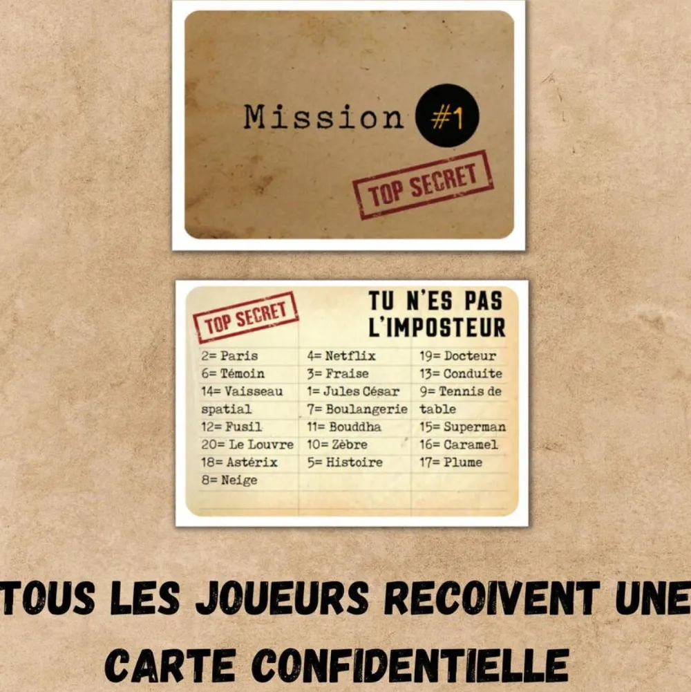 Gigamic L'imposteur^ Jeux D'Ambiance