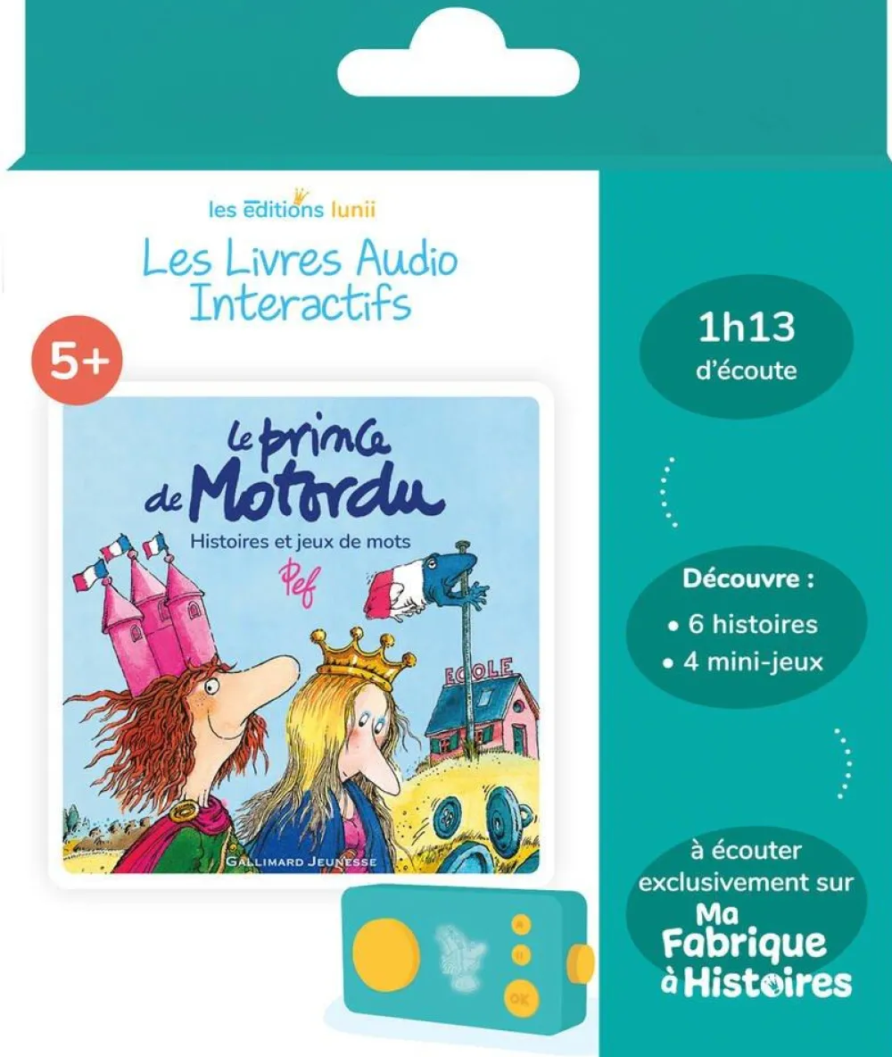 LUNII Livre Audio Histoires Et Jeux De Mots - Le Prince De Motordu^ Ordinateurs Et Tablettes Éducatives